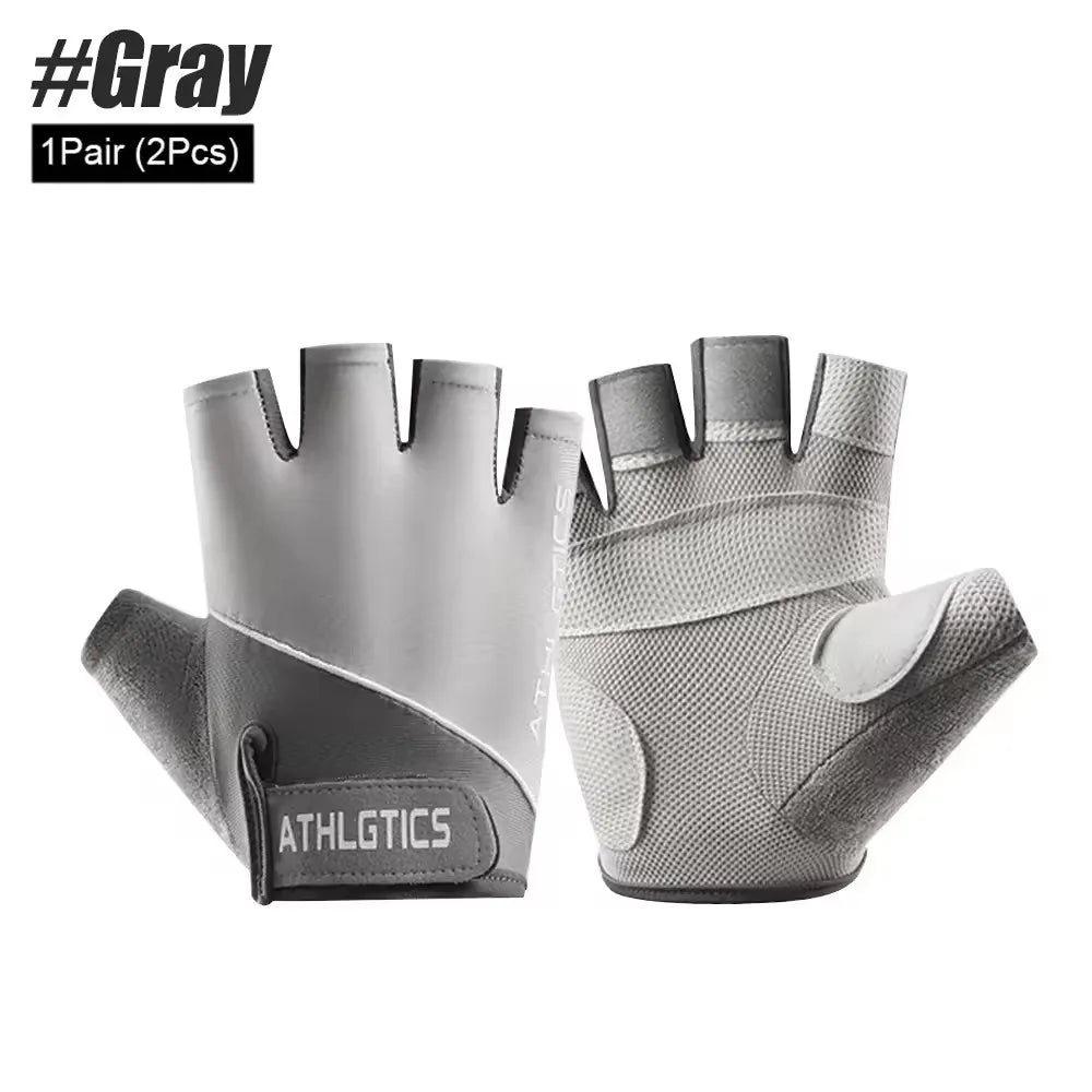 Breathable Fingerless Cycling Gloves Unisex for Men and Women