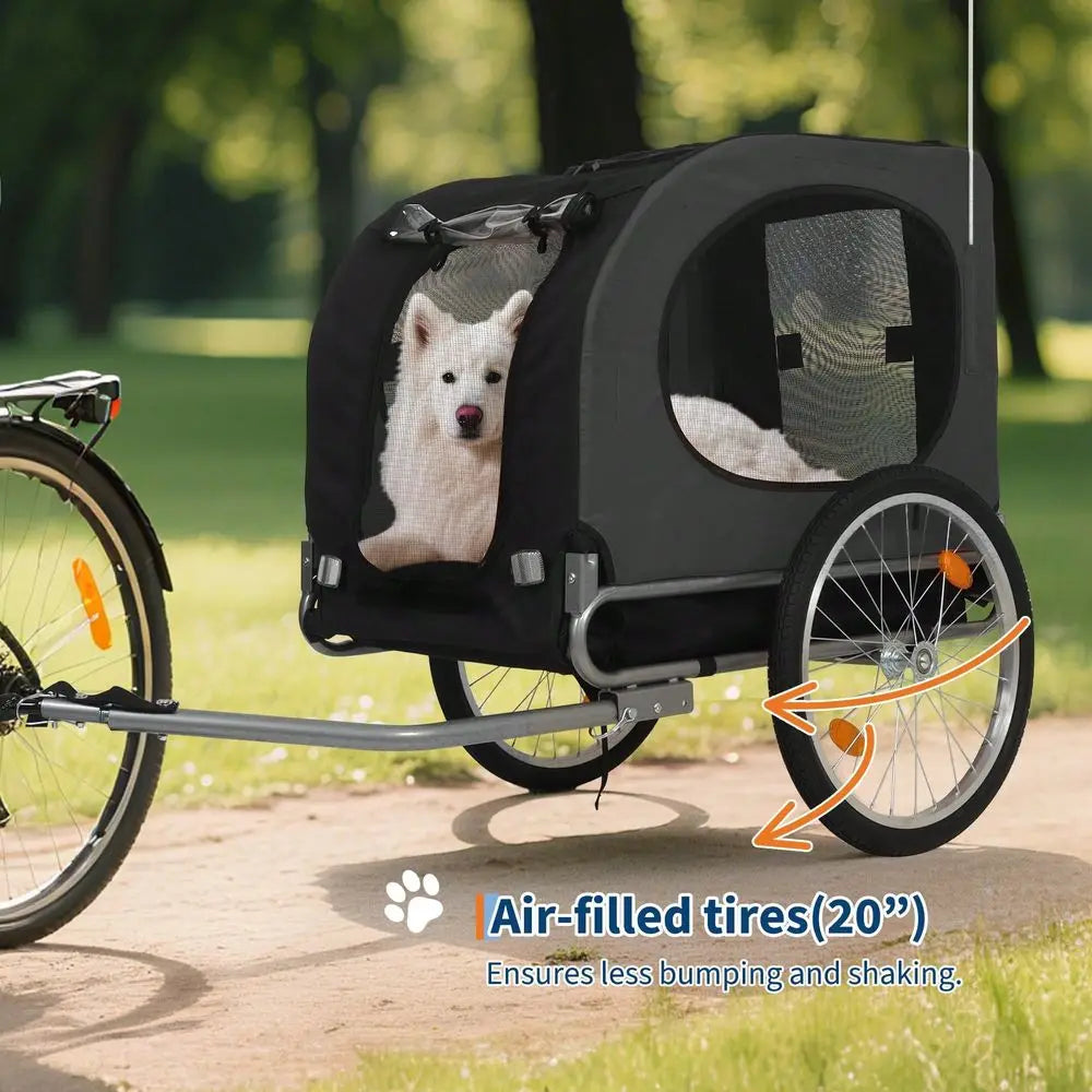 Dog Bike Trailer 2 in 1 Jogger Stroller Universal Hitch