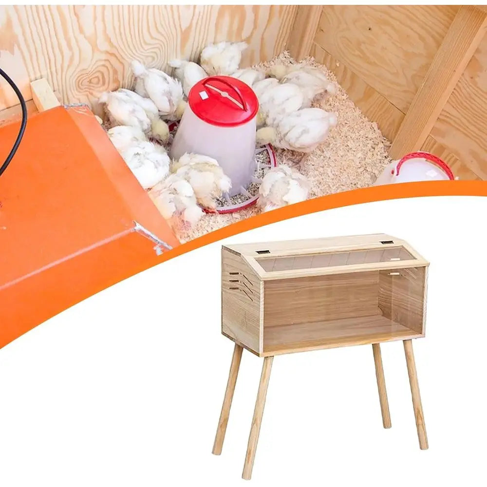 Chicken Brooder Box With Clear Acrylic Panels For Quails Hamsters Birds Ducks
