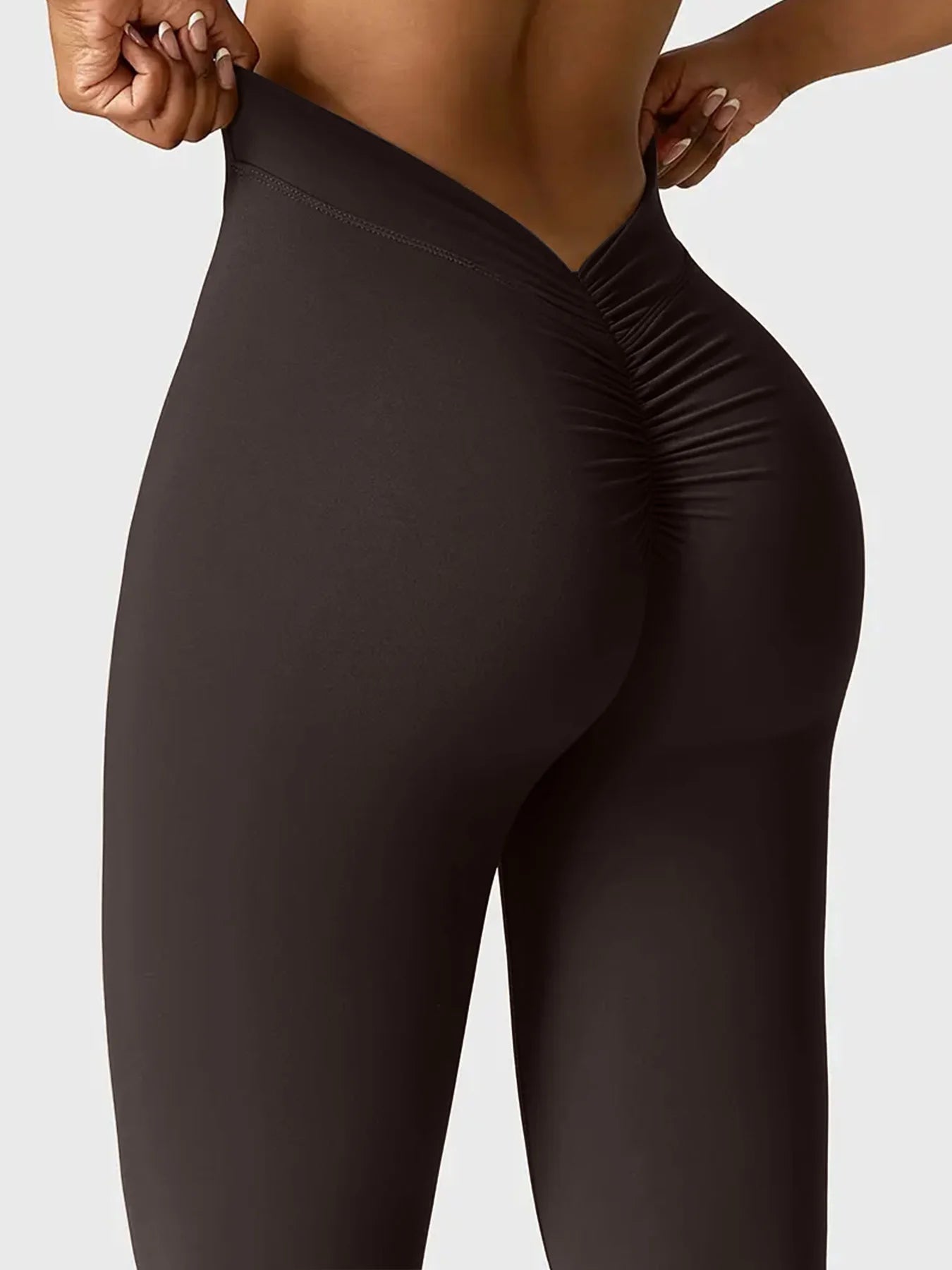 Women Yoga Leggings With V Waist Push Up Fitness Tights