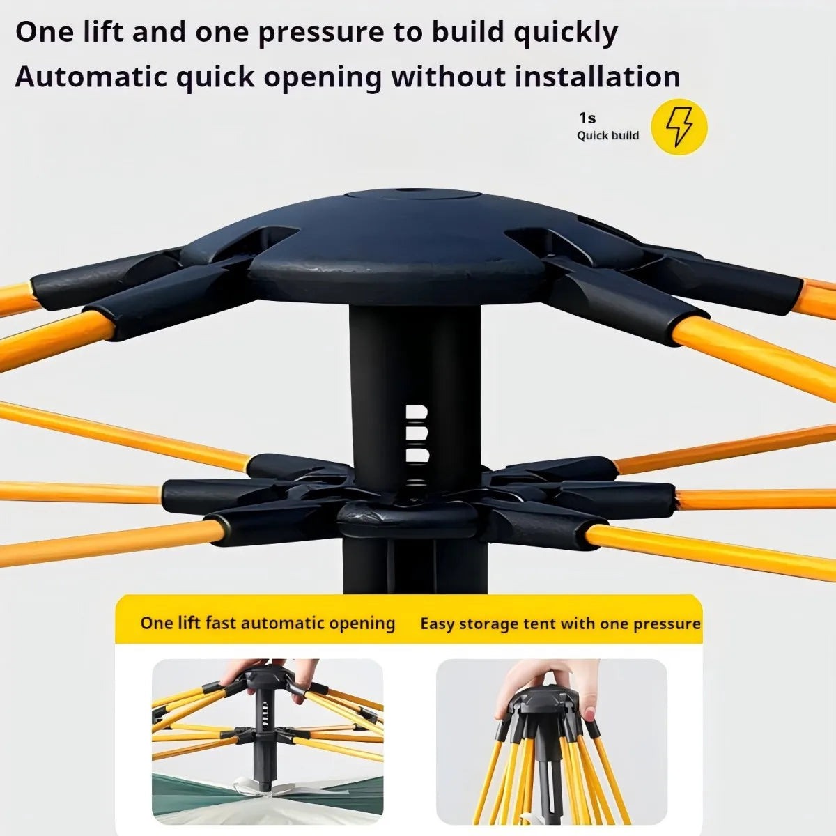 Pakicetus Outdoor Automatic Quick Opening Tent Rainproof Three To Four
