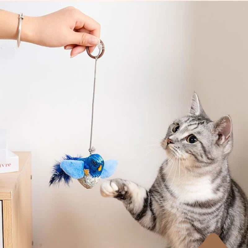 Interactive Flapping Bird Cat Toy With Realistic Chirp Sound