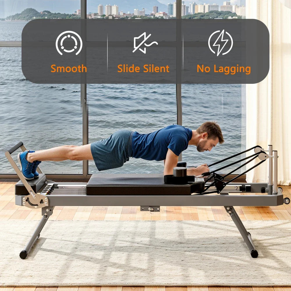 LWO Extra Large Pilates Reformer With Dynamic Resistance Cords