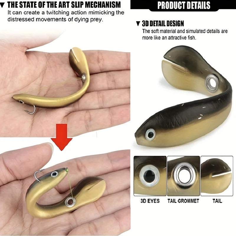 Bionic Soft Bait Lure Kit With Sliding Mechanism Premium