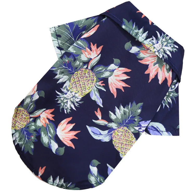 Hawaiian Style Pet Shirt For Dogs And Cats Beach Ready