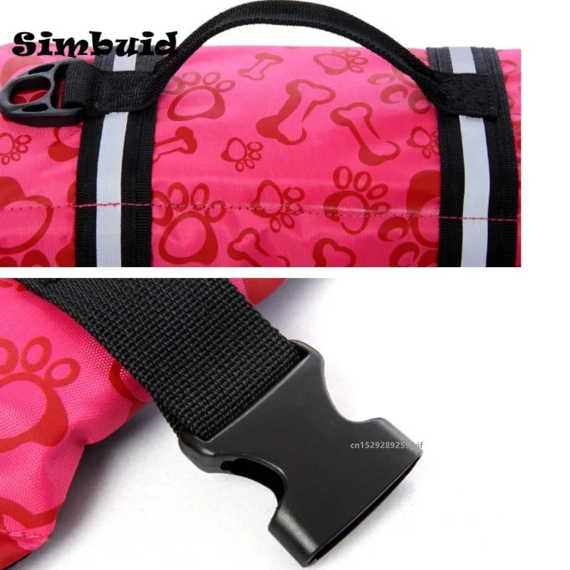 Dog Reflective Life Jacket Adjustable Safety Vest For Outdoors