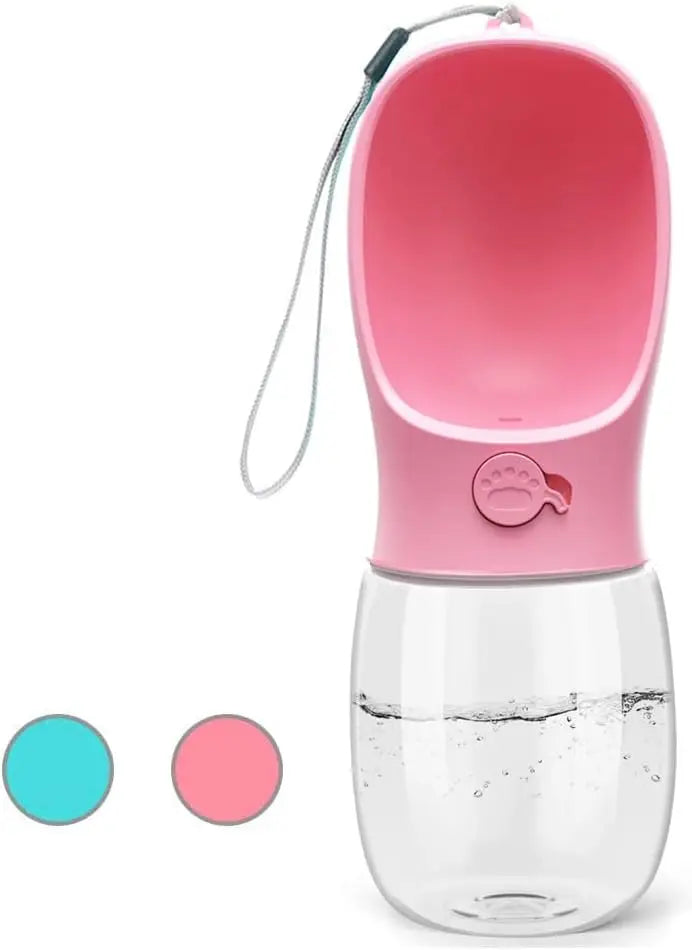 Leak Proof Portable Dog Water Bottle With Drinking Feeder
