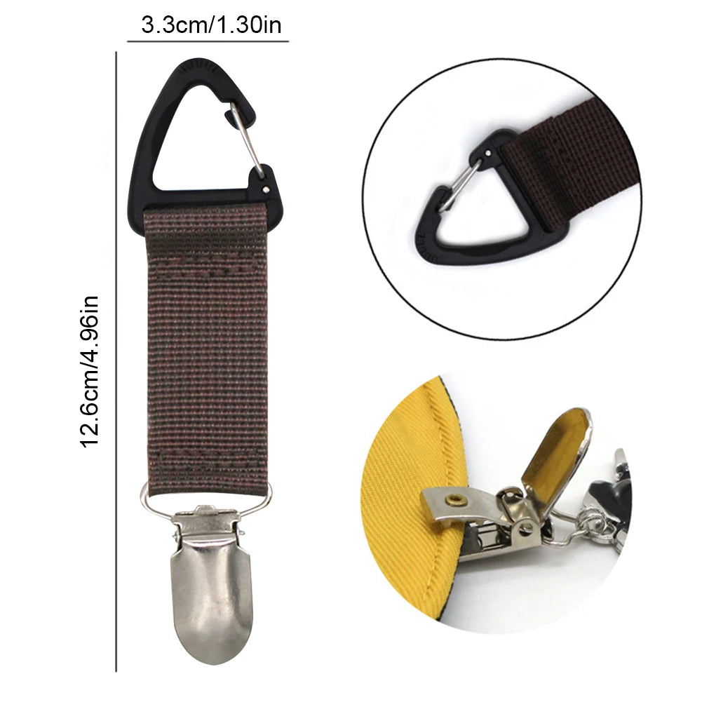 Hat Keeper Clip Universal Canvas Portable Hat Holder For Travel