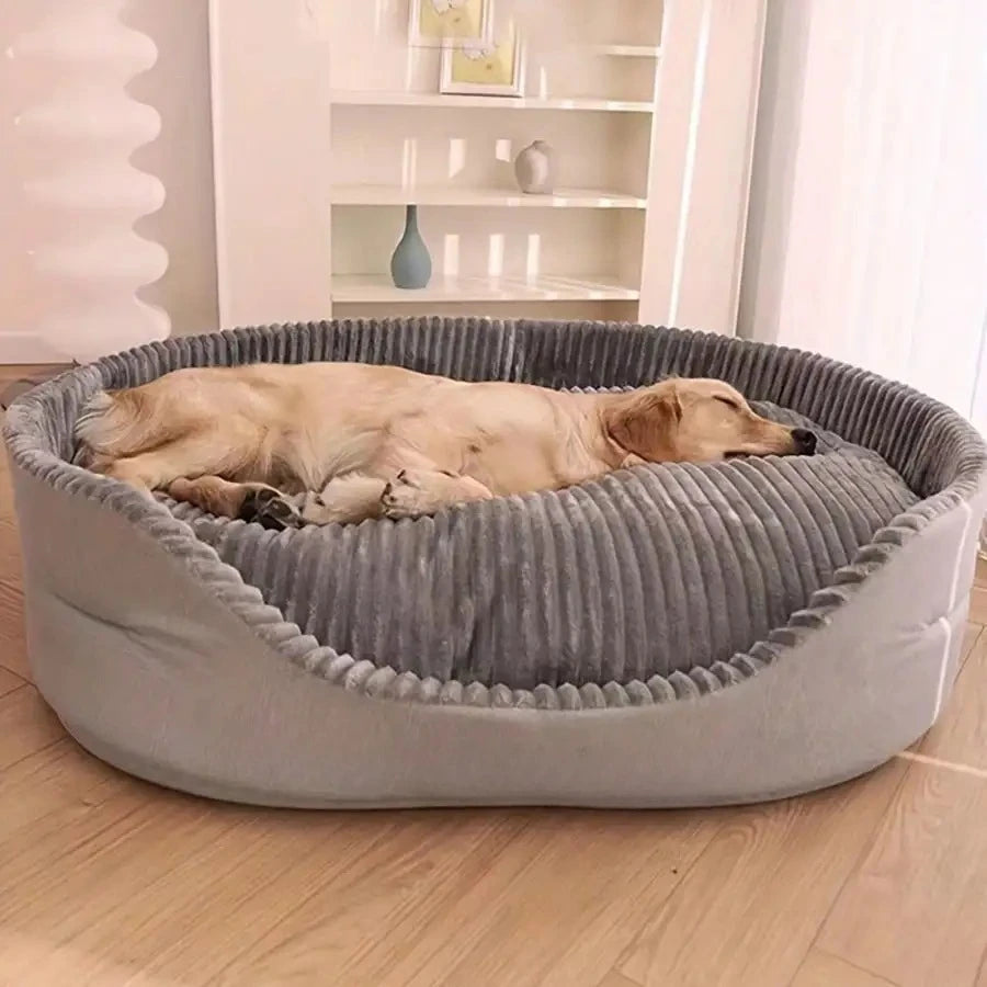 Machine Washable Soft Cozy Pet Bed With Warm Mat For All Seasons