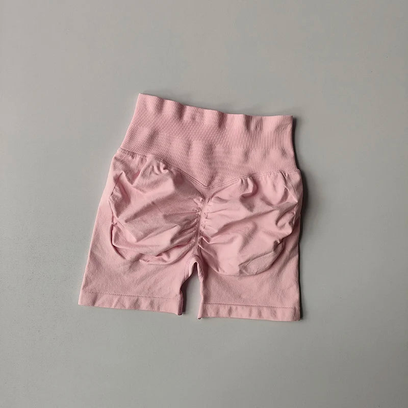SKINOFSKIN Peach Hip Lifting Sports Shorts High Waist Tightening