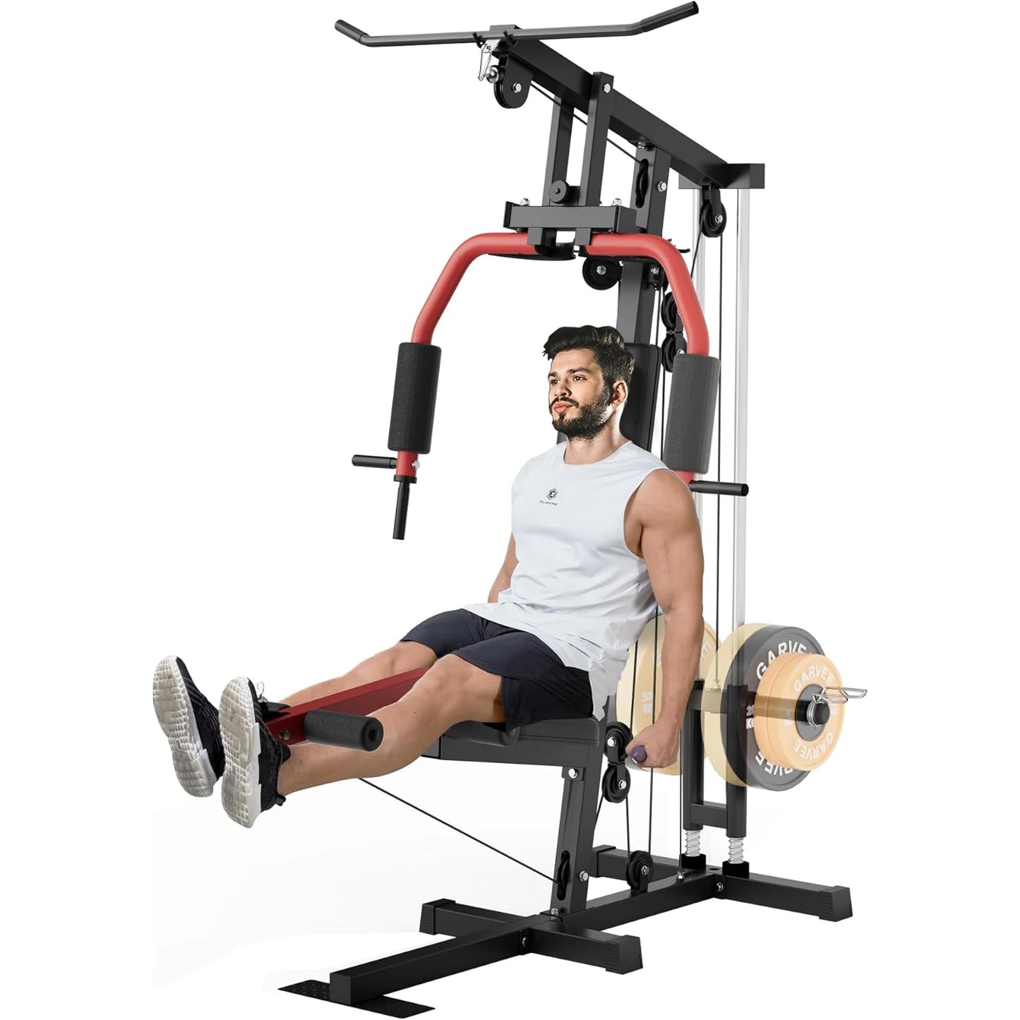 HiMISS Home Gym Machine For Full Body Strength Training With Lat Pulldown