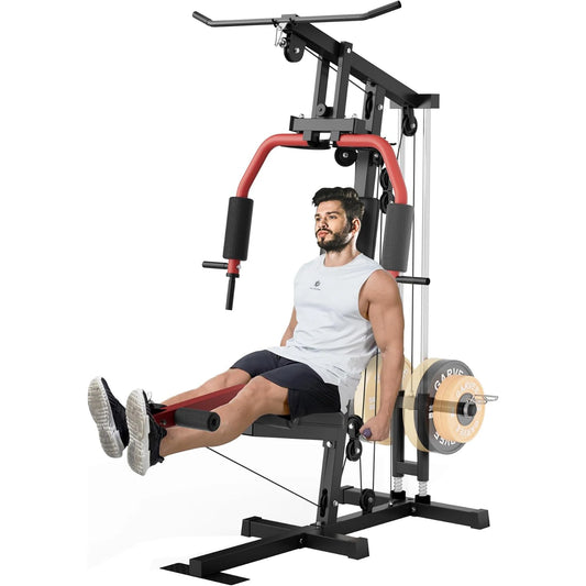 HiMISS Home Gym Machine For Full Body Strength Training With Lat Pulldown