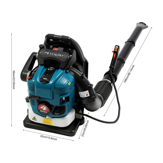 Bymaocar 75.6cc Backpack Leaf Blower Gas Powered 4 Stroke