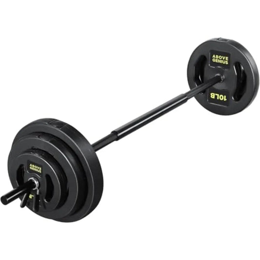 Barbell Weight Set 45 LB Adjustable For Home Gym Strength Training