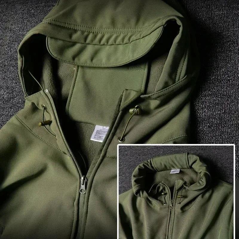 Tactical Waterproof Winter Combat Suit With Soft Shell Fleece