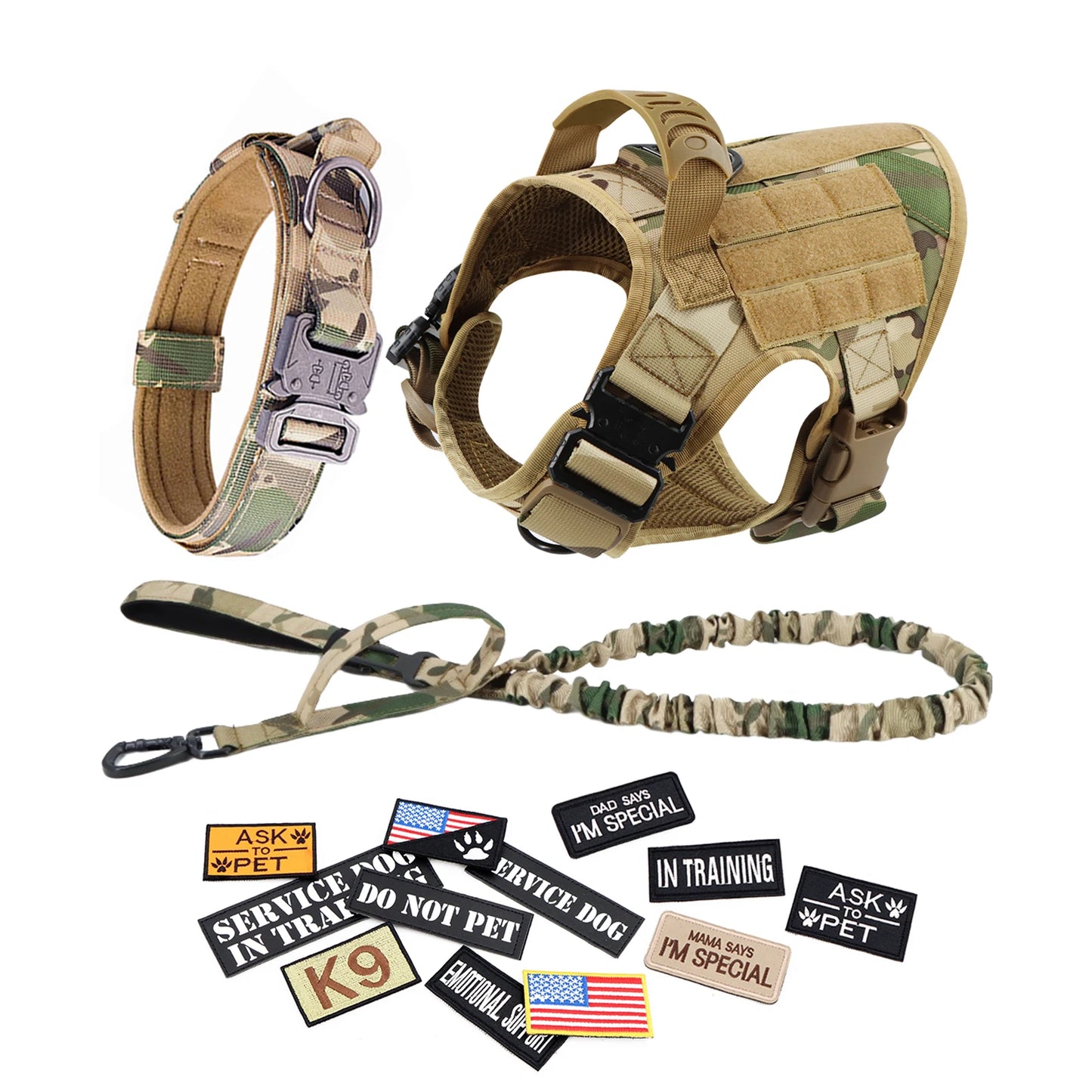 PETRAVEL Tactical Dog Harness Vest For Training And Walking