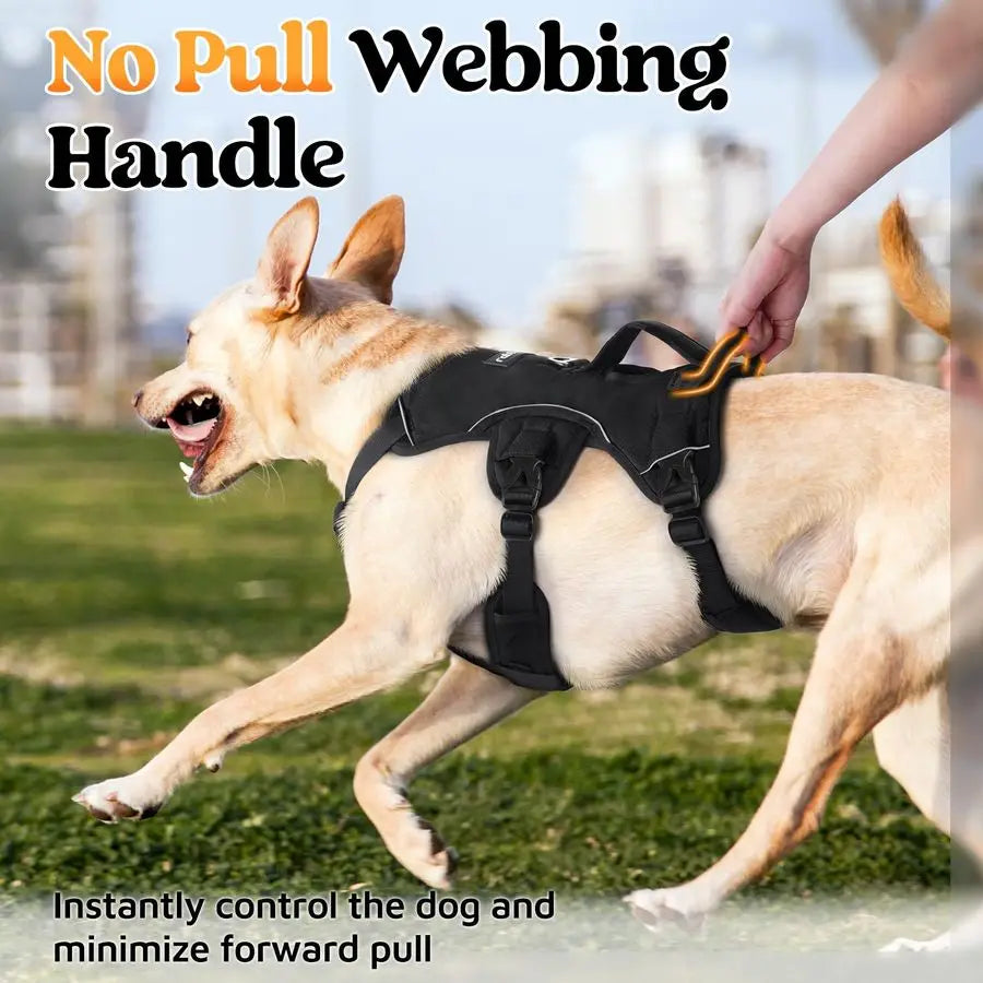 Escape Proof Dog Harness With Lift Handle And Reflective Straps