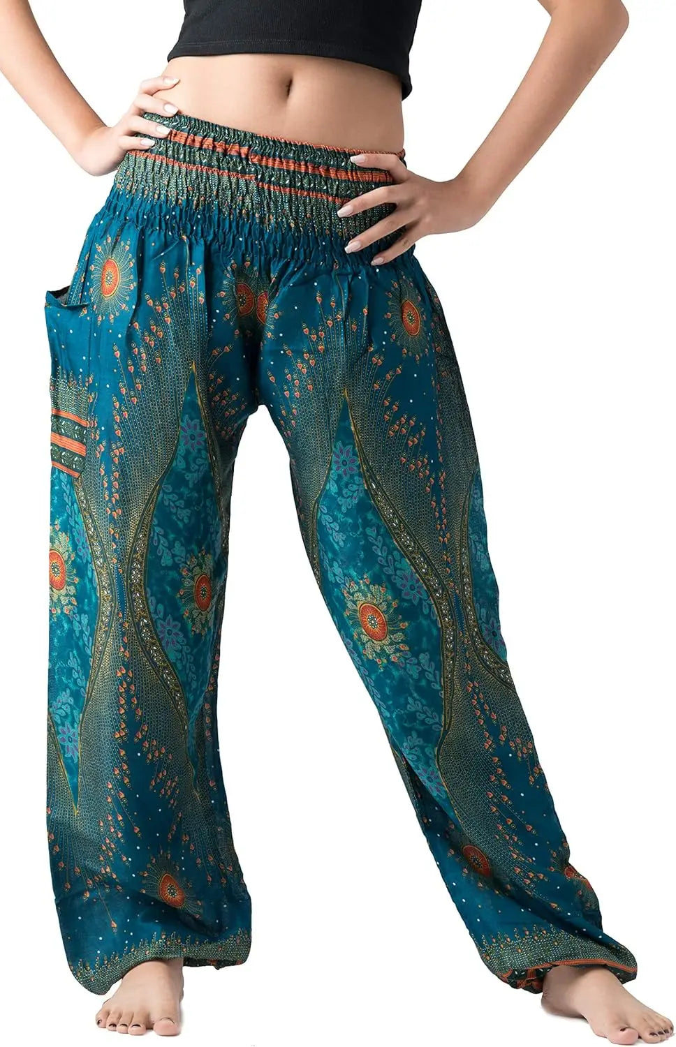 Harem Pants For Women Yoga Boho With Pockets Comfortable