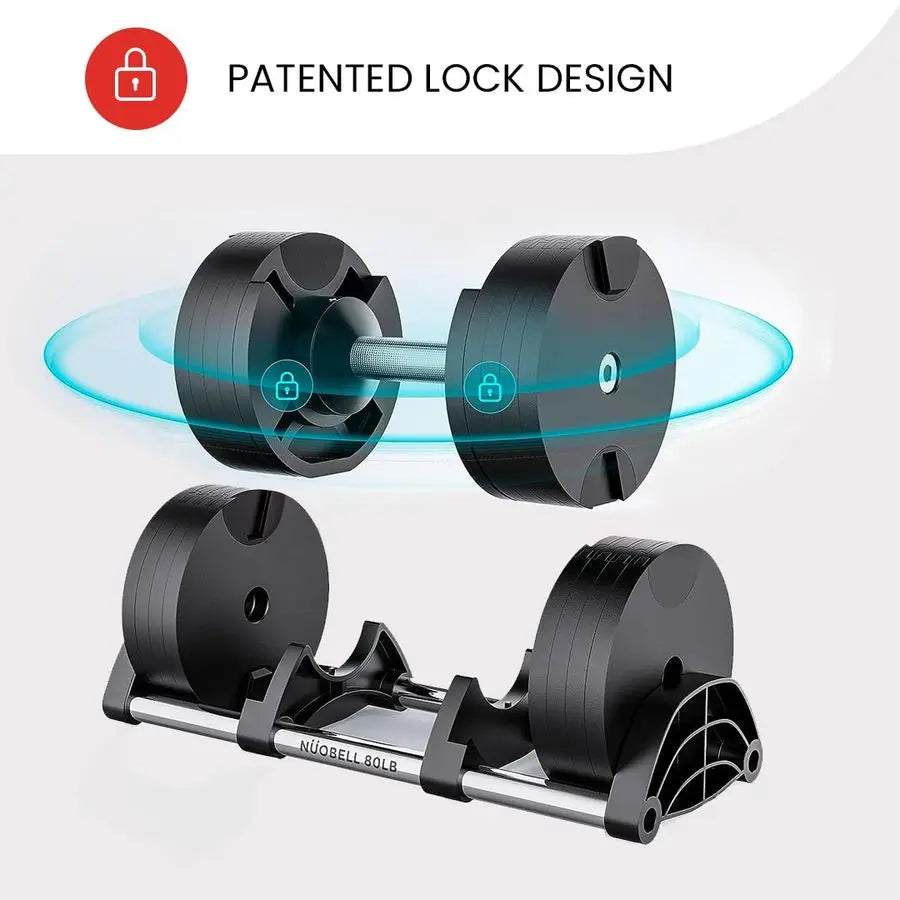 MBVM Adjustable Dumbbells For Home Gym Strength Training