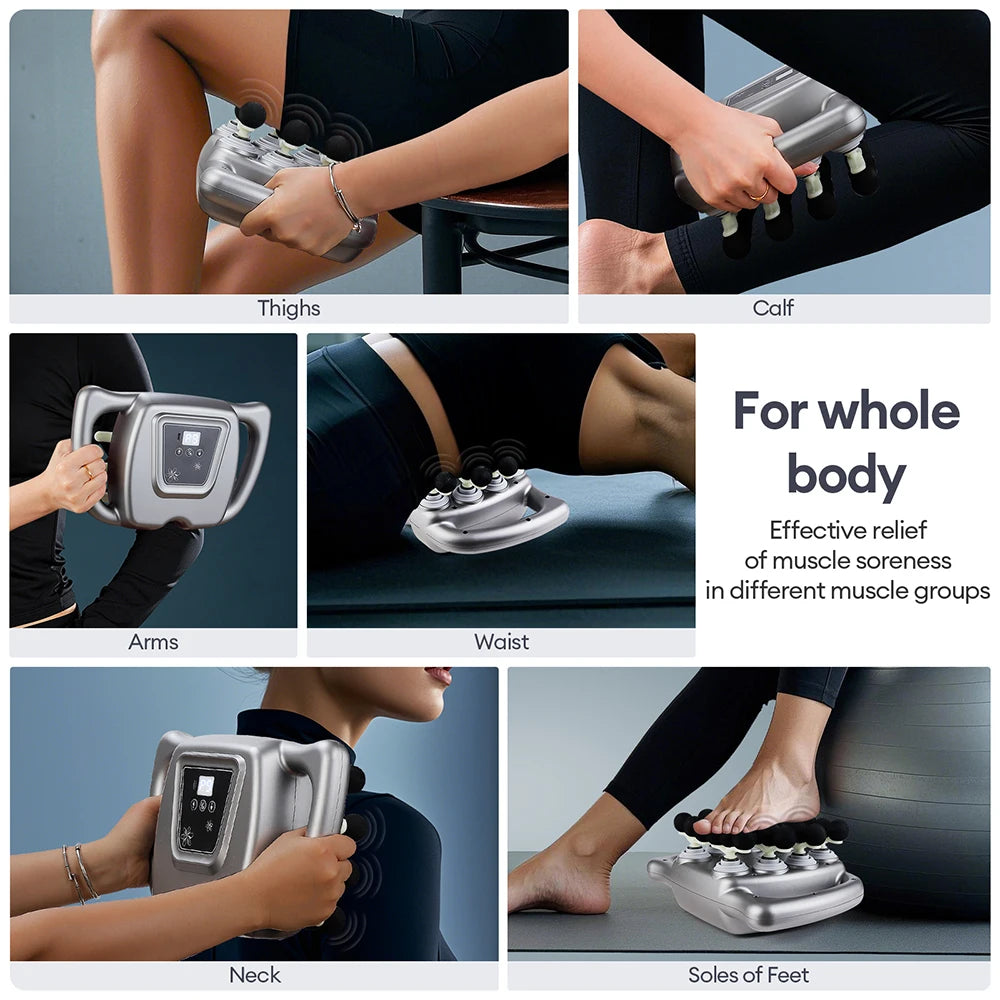 Foreverlily 24 Head Fascia Gun With 9 Modes Auto Massager
