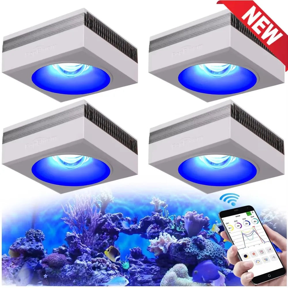 PopBloom RL90 WiFi LED Aquarium Light Full Spectrum Reef Lighting