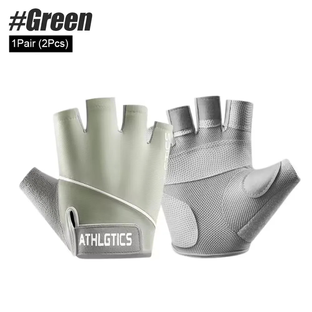 Breathable Fingerless Cycling Gloves Unisex for Men and Women