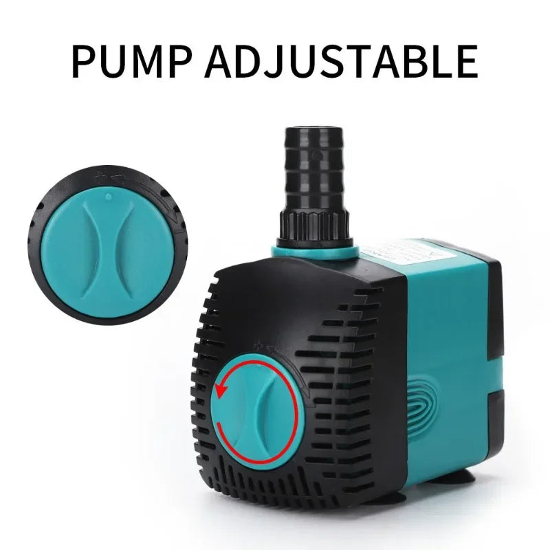 Ultra Quiet Submersible Fish Tank Water Pump 110-240V
