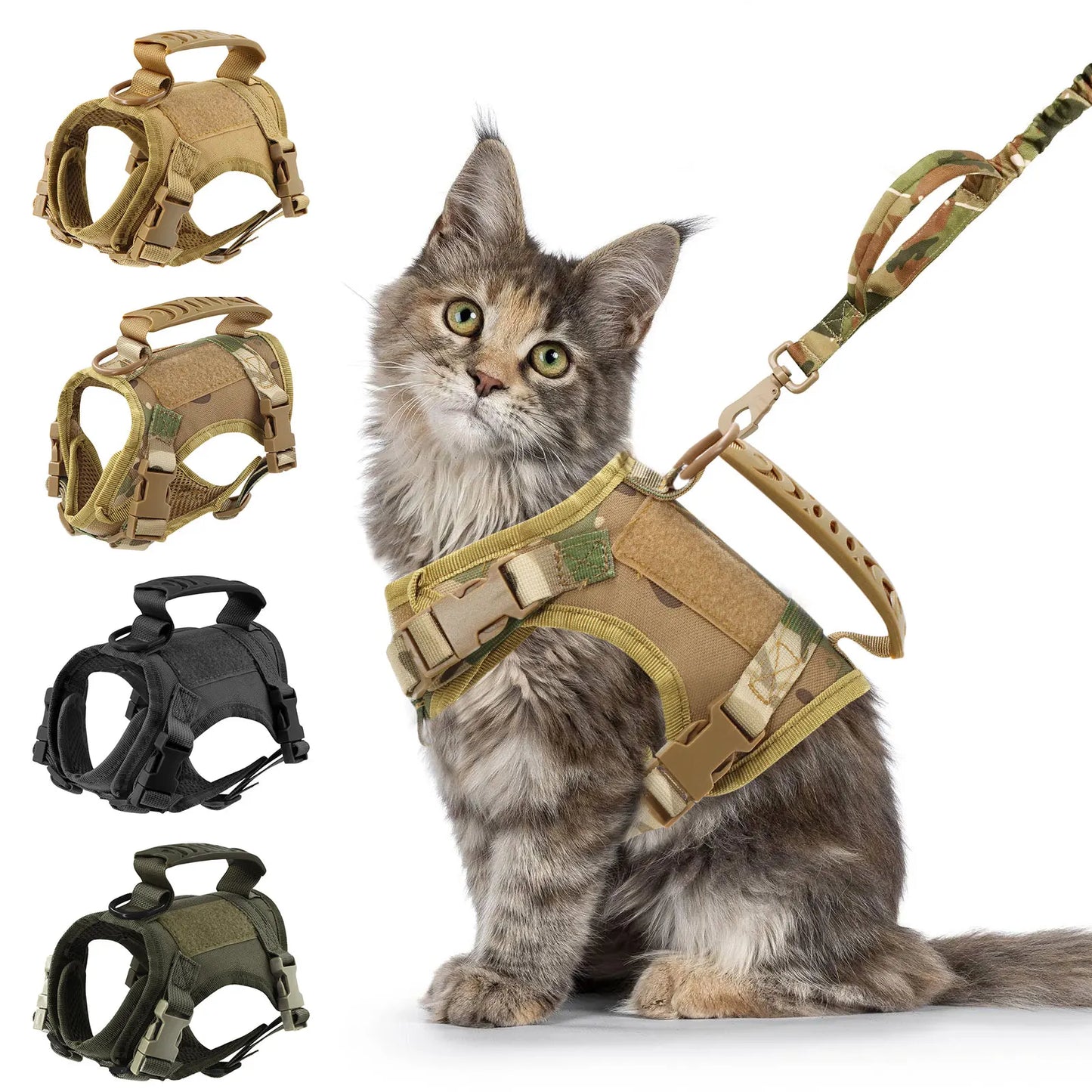 PETRAVEL Tactical Cat Harness And Leash Set For Pets
