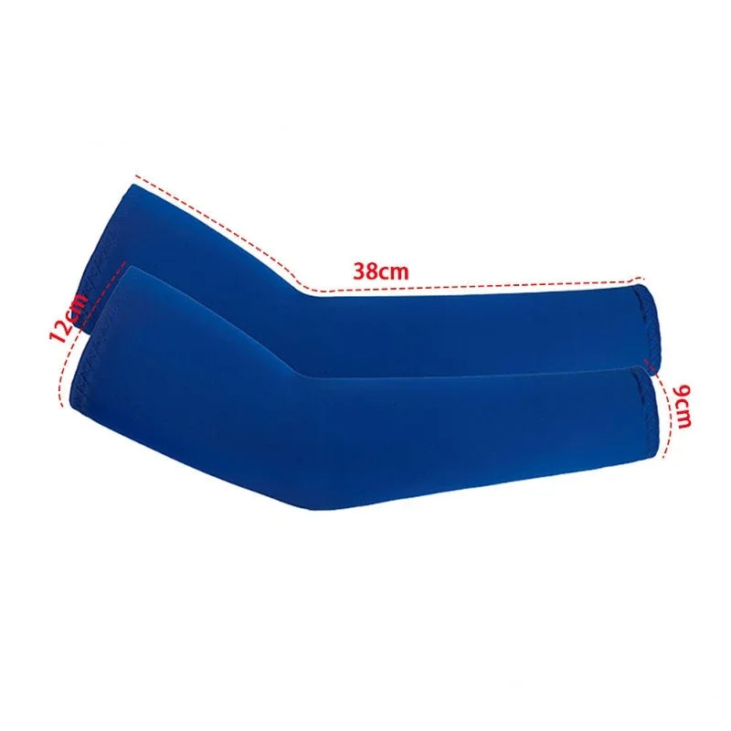 Unisex Cooling Arm Sleeves UV Sun Protection For Running