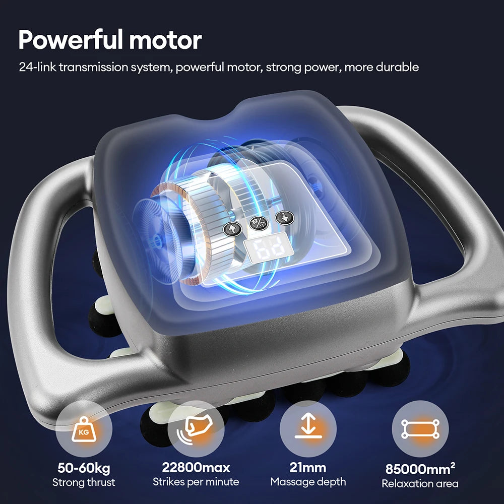 Foreverlily 24 Head Fascia Gun With 9 Modes Auto Massager
