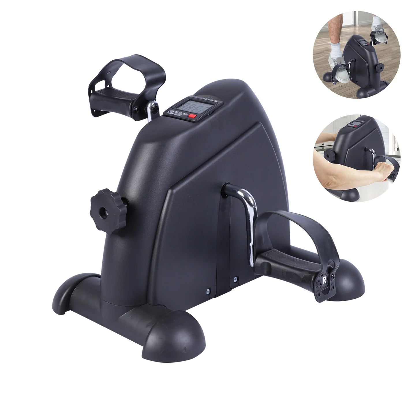 Under Desk Pedal Exerciser Motorized With LCD Display For Leg Arm Knee