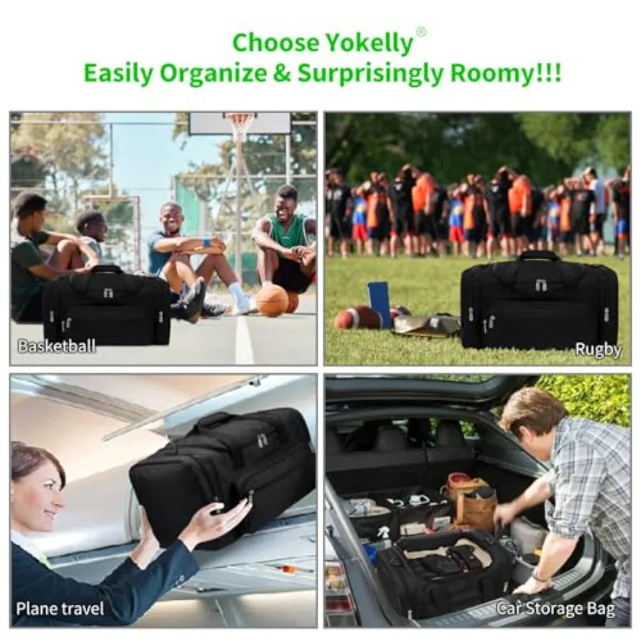 Sports Duffel Bag For Travel And Gym Durable Nylon