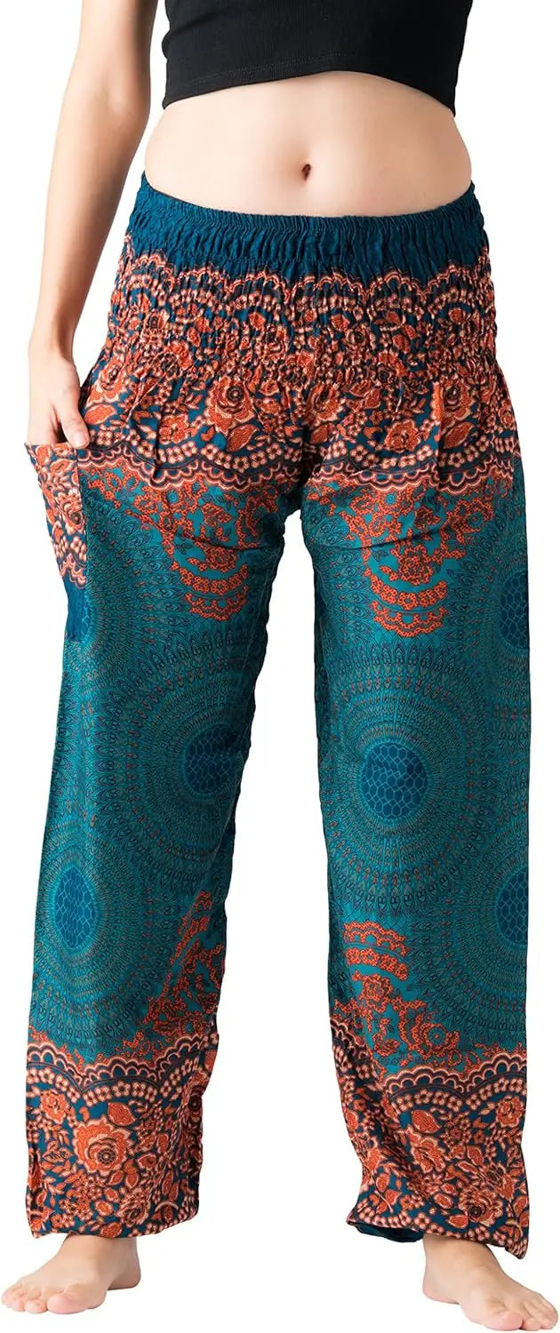 Harem Pants For Women Yoga Boho With Pockets Comfortable