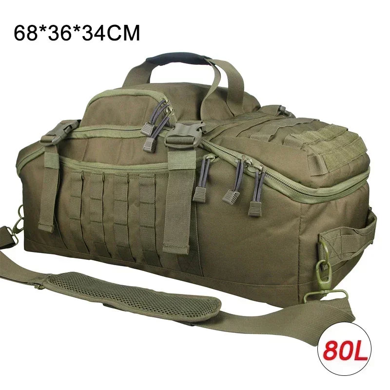 LQARMY Tactical Travel Bag Molle Duffle For Camping