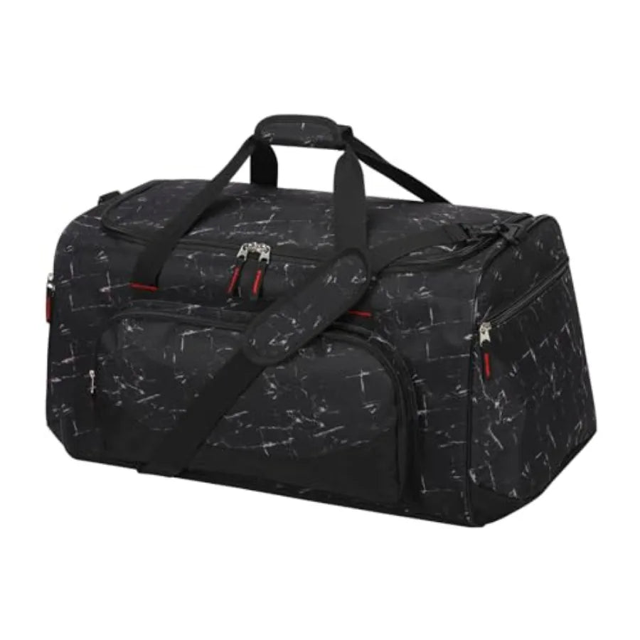 Nylon Gym Duffle Bag Heavy Duty With Multiple Pockets