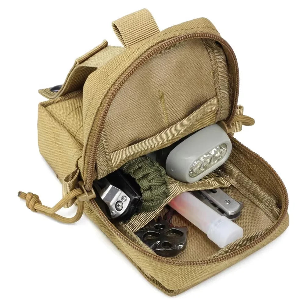 Dog Tactical Bags Set Molle Pouches Belt Attach Harness Gear
