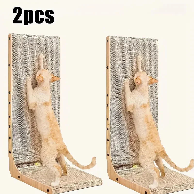 L Shape Cat Scratching Post Indoor Furniture Protector 2 Pack