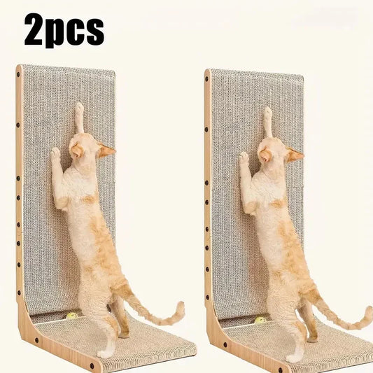L Shape Cat Scratching Post Indoor Furniture Protector 2 Pack