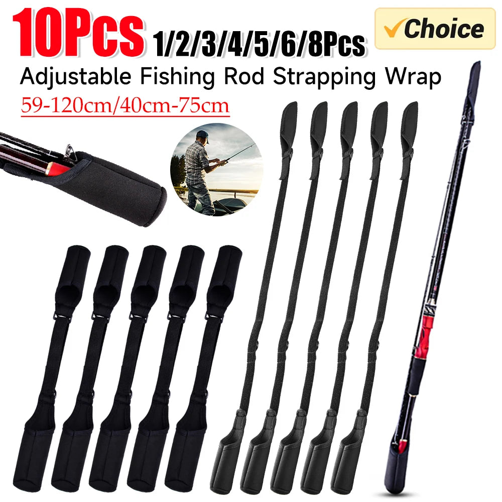 APWIKOGER Fishing Rod Socks Straps And Sleeve Protectors