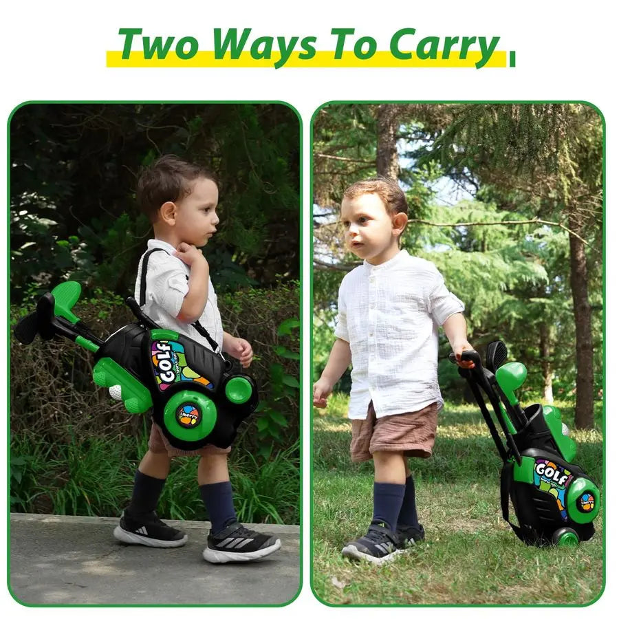 Toddler Golf Set With Putting Mat And Cornhole Board