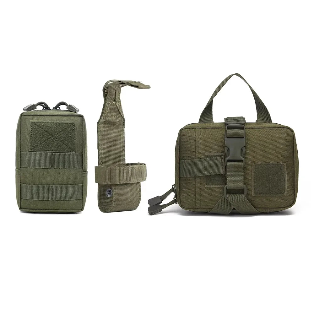 Dog Tactical Bags Set Molle Pouches Belt Attach Harness Gear