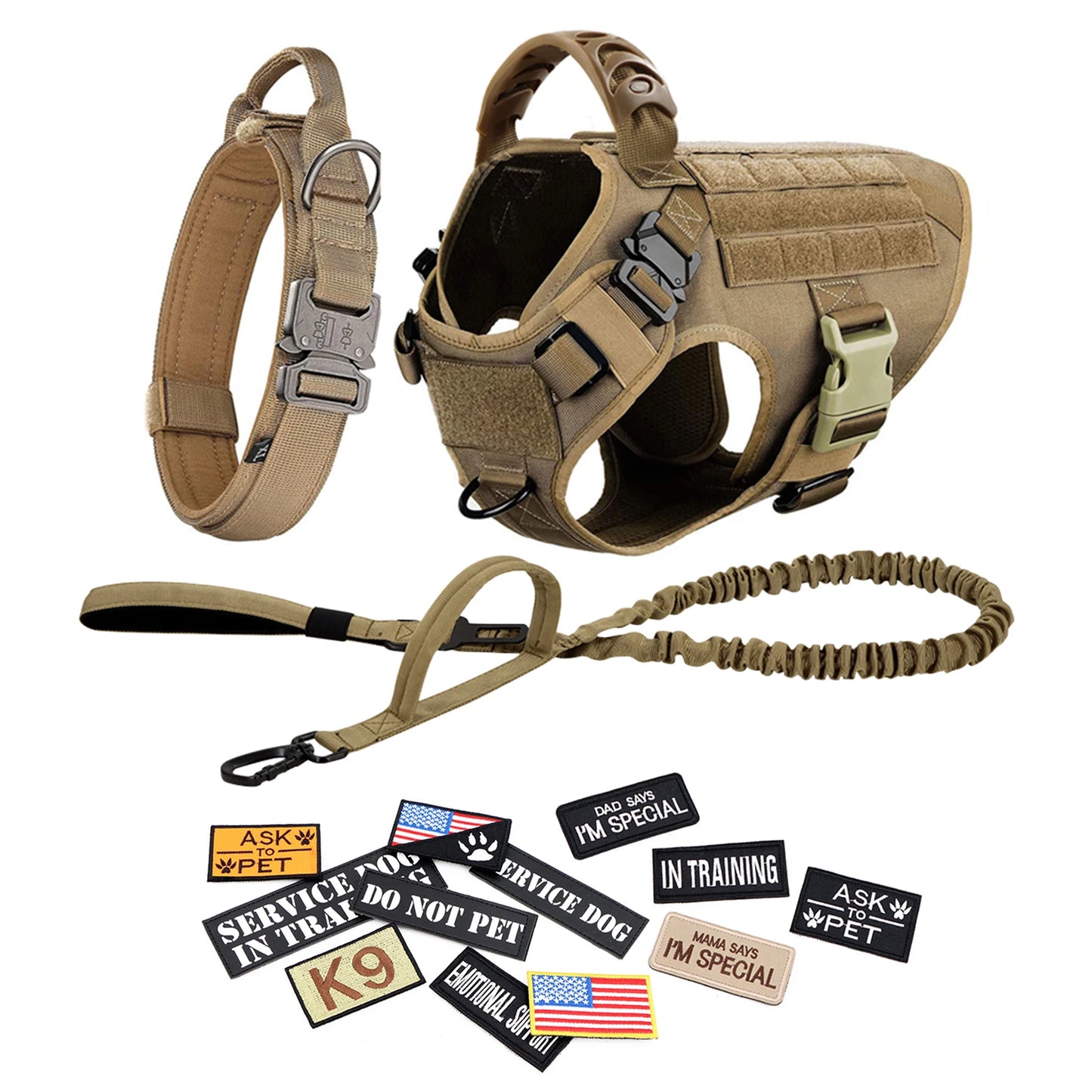 PETRAVEL Tactical Dog Harness Vest For Training And Walking