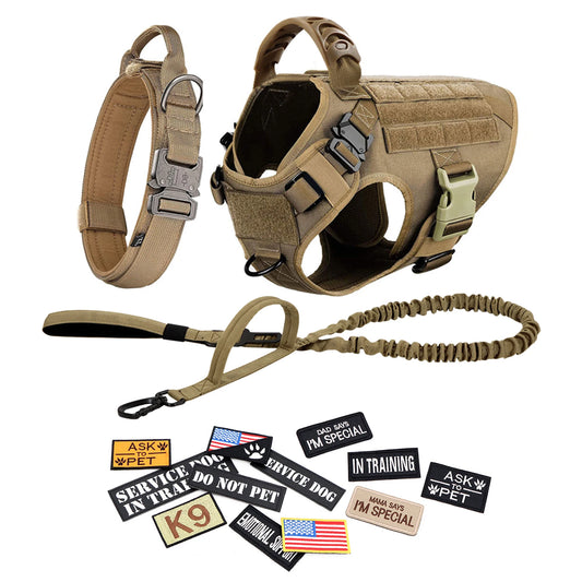 PETRAVEL Tactical Dog Harness Vest For Training And Walking