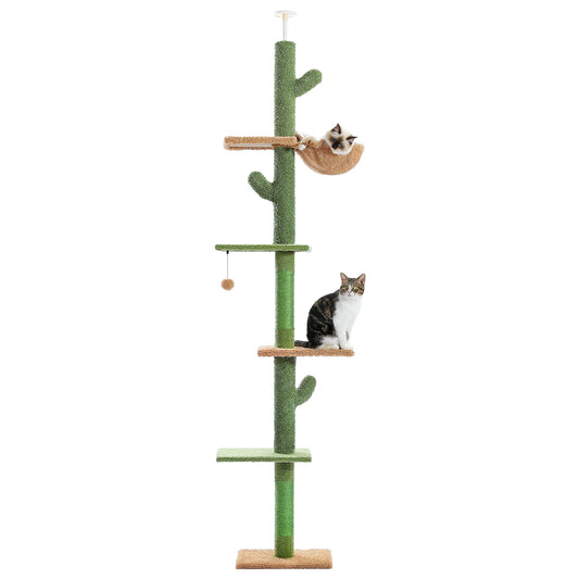 PAWZ Road 5-Tier Floor-To-Ceiling Cat Tree With Scratching Post