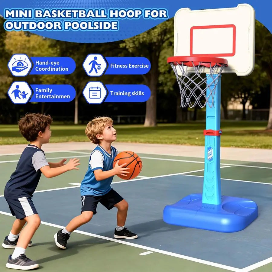 Basketball Hoop Indoor For Kids Adjustable Mini Basketball Set With 3 Balls