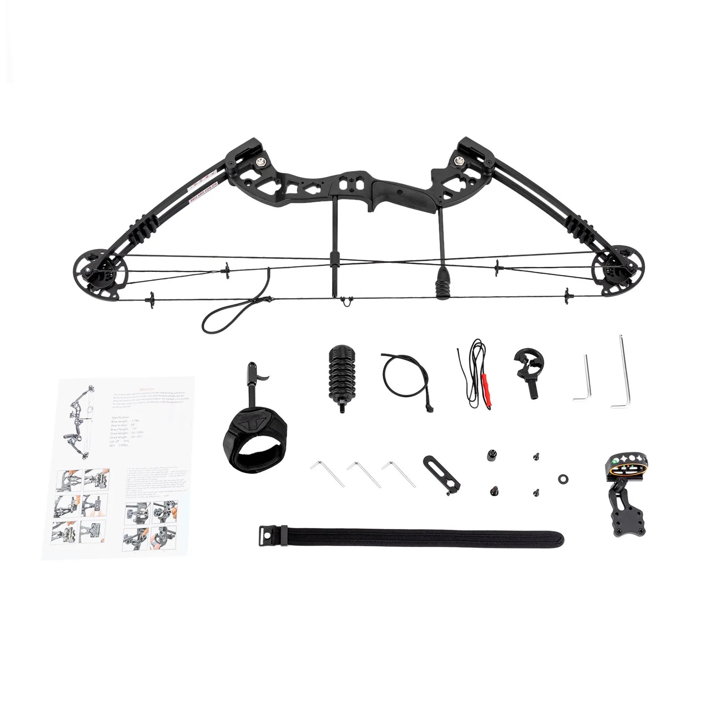 Compound Bow Arrow Set For Adults Right Hand 30-55Lb Adjustable 310fps