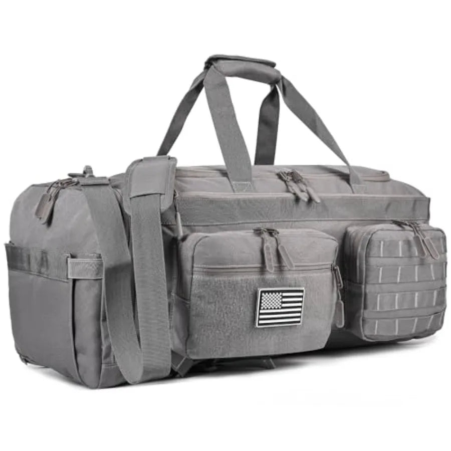 Tactical Duffle Bag Three In One Backpack With Shoe And Laptop Sleeve MOLLE