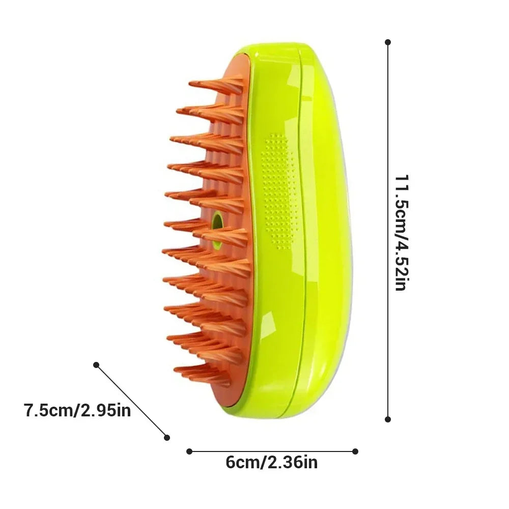 Cat Dog Steamy Brush Electric Sprayer For Pet Grooming Massager