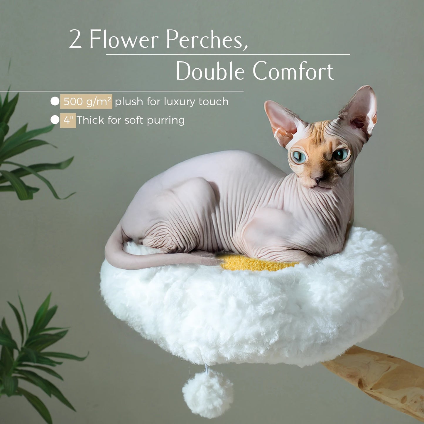 PAWZ Road Cat Tree Tower With Sisal Post Wicker Bed And Condo