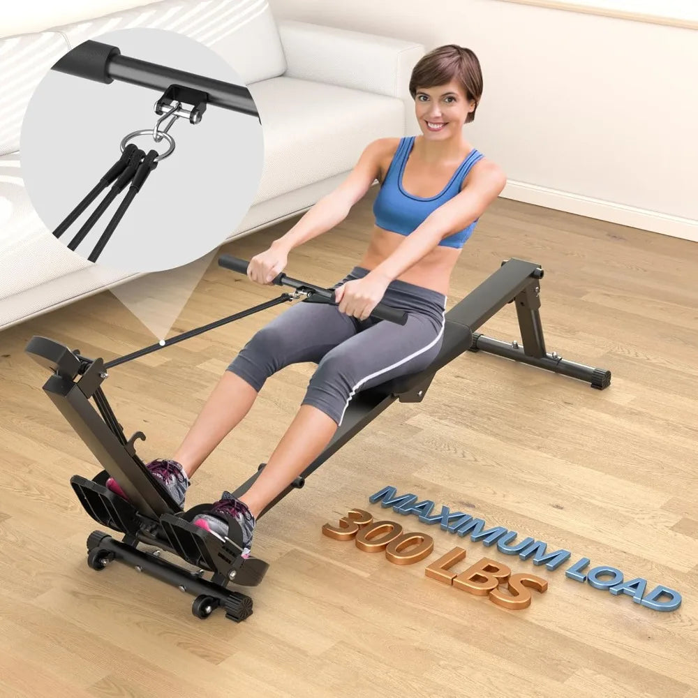 YTYIN Foldable Magnetic Rowing Machine For Home Fitness